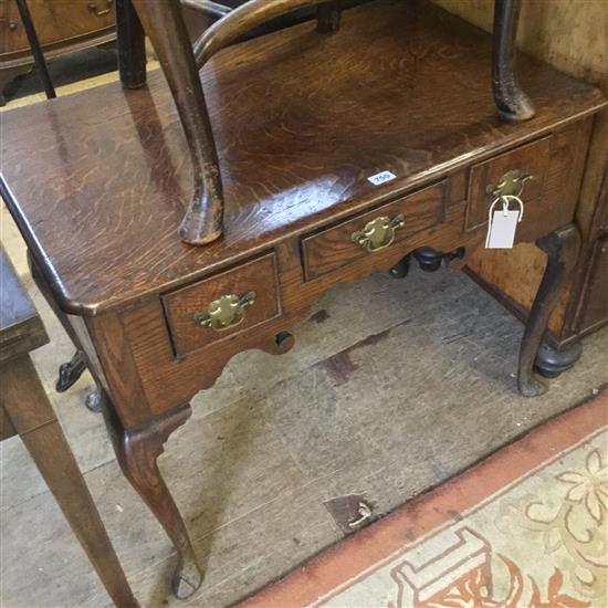 18thC oak lowboy